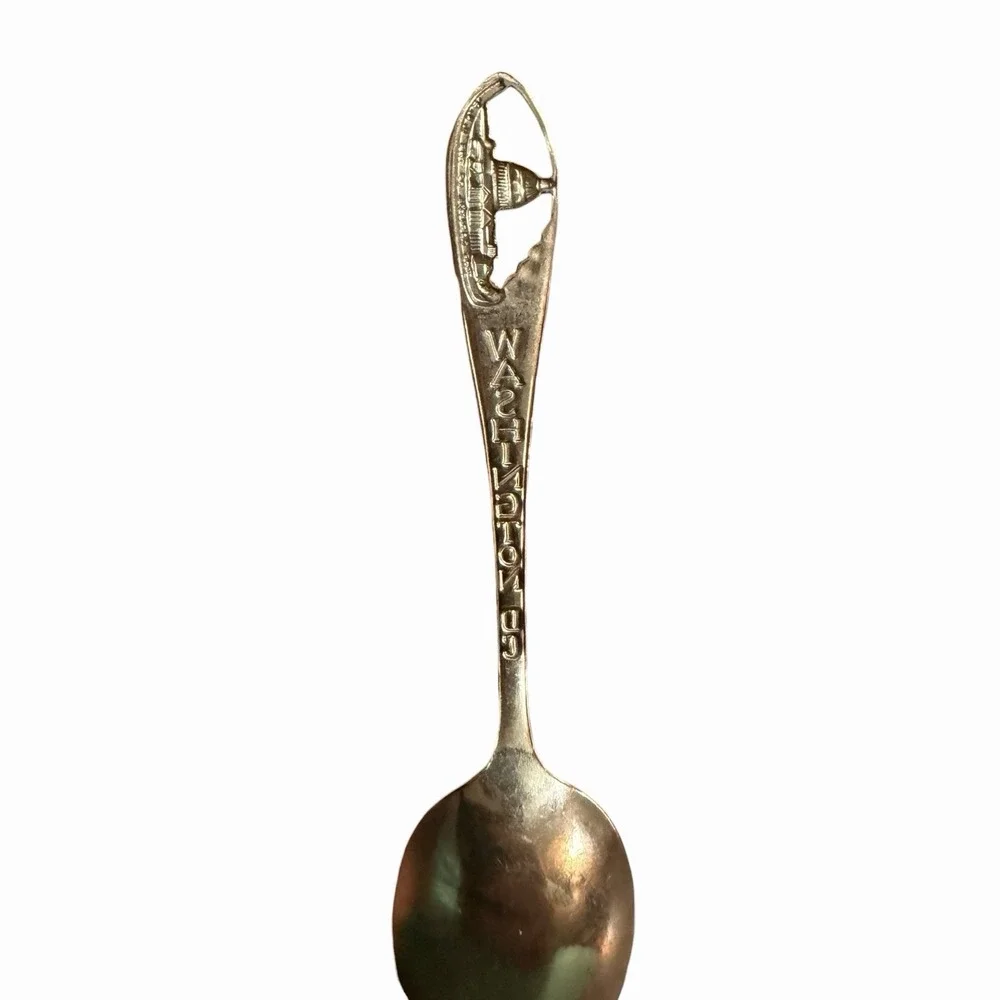 Vintage‎ Washington DC Souvenir Spoon The Capitol Building Silver Tone Collector